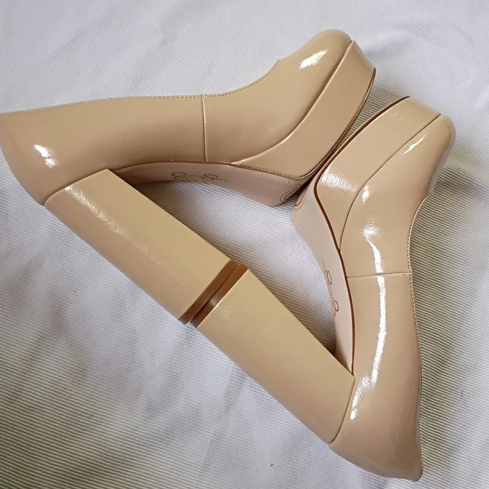 Jessica Simpson Dylexi Platform Nude Pumps - Picture 4 of 8
